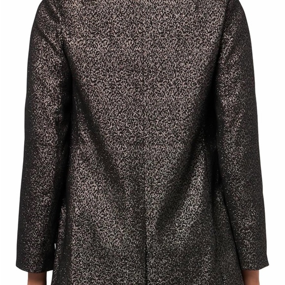 All Saints Alesia Lux Blazer in Black and Gold - Picture 2 of 4